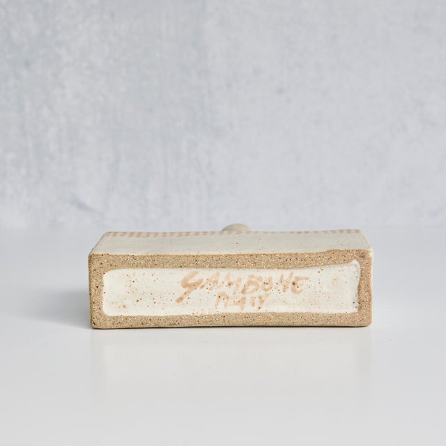 Bruno Gambone Bruno Gambone Signed Ceramic Vase: 1970s Italian Mid-Century Modern For Sale - Image 4 of 5