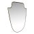 Vintage Hollywood Regency Brass Beaded Wall Mirror For Sale