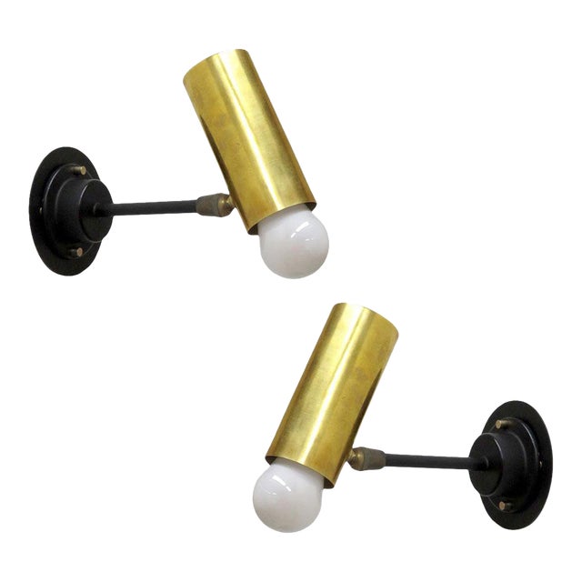 Pair of Boris Lacroix Wall Lights, 1950 For Sale