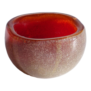 Vetro Sommerso Bowl by Carlo Scarpa for Venini Murano Ca. 1930s