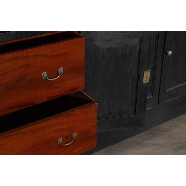 English Ebonised Mahogany Library Bookcase, 1890 For Sale - Image 9 of 18