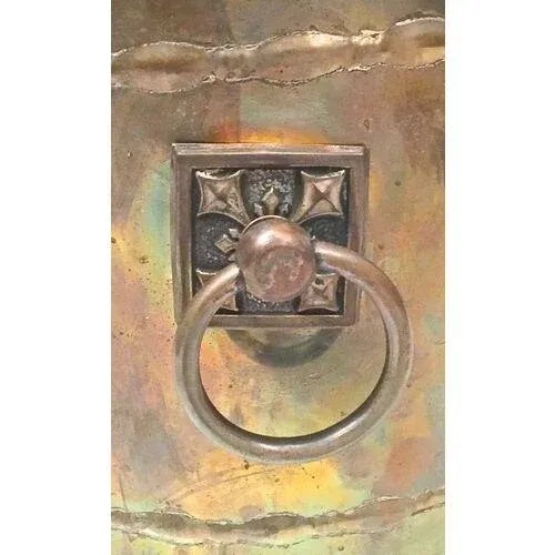 Brass Antique Lidded Brass Coal Hod For Sale - Image 8 of 9