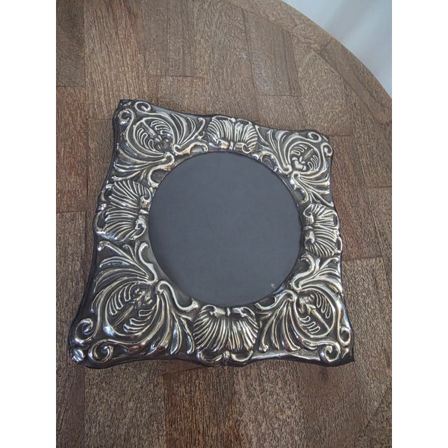 Silver Vintage Sterling Silver Photo Frame For Sale - Image 8 of 9