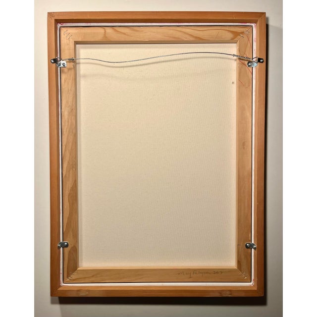 2010s 2017 Original Gouache on Canvas Painting by Canadian Artist Mary Finlayson For Sale - Image 5 of 6