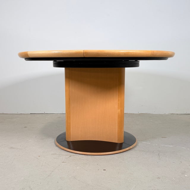 Black Japandi Postmodern DC06B Dining Table in Piano Black and Beech from Skovby, 1980s For Sale - Image 8 of 17