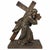 Our Lord of the Steps - French sculpture in copper-plated bronze, 19th century. Religious sculpture representing Our Lord...