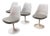 Eero Saarinen for Knoll Tulip Armless Swivel Chairs, Set of Four For Sale