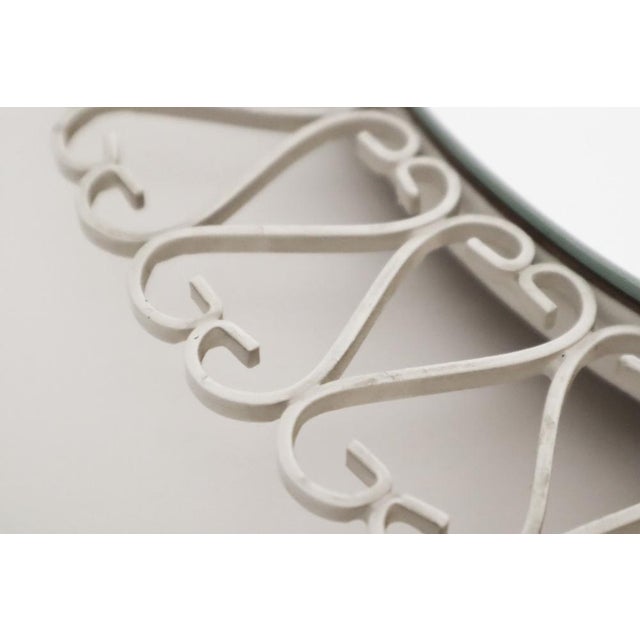 White Heart Loop Mirror, 1950s For Sale - Image 4 of 8