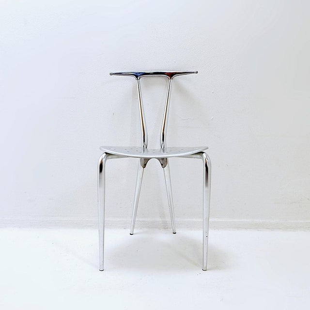 Modern - interior design - Decoration Measures : 44x50cm H:78cm SH:44cm Material : Aluminium This chair is part of a...