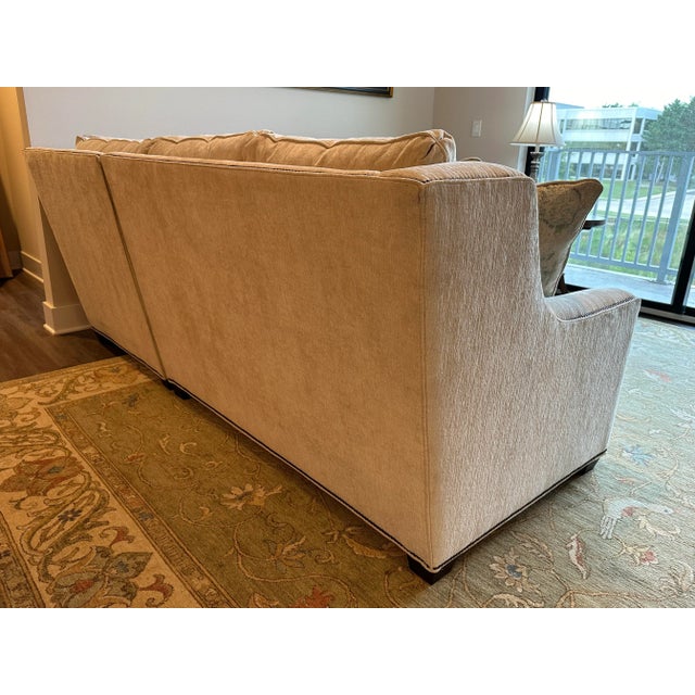 King Hickory Two-Piece Drake Corner Sectional – "Crave Irish Cream" Color with Six Matching Decorative Pillows – 2021 This...