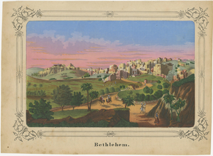 Antique View of Bethlehem, 1850s