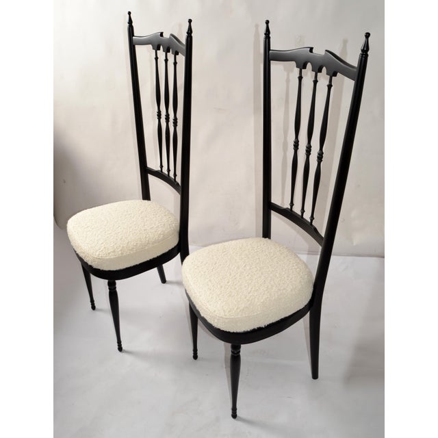 Pozzi & Verga Attributed Mid-Century Modern Sculptural Wooden Side Chairs Italy 1950, Pair For Sale - Image 16 of 17