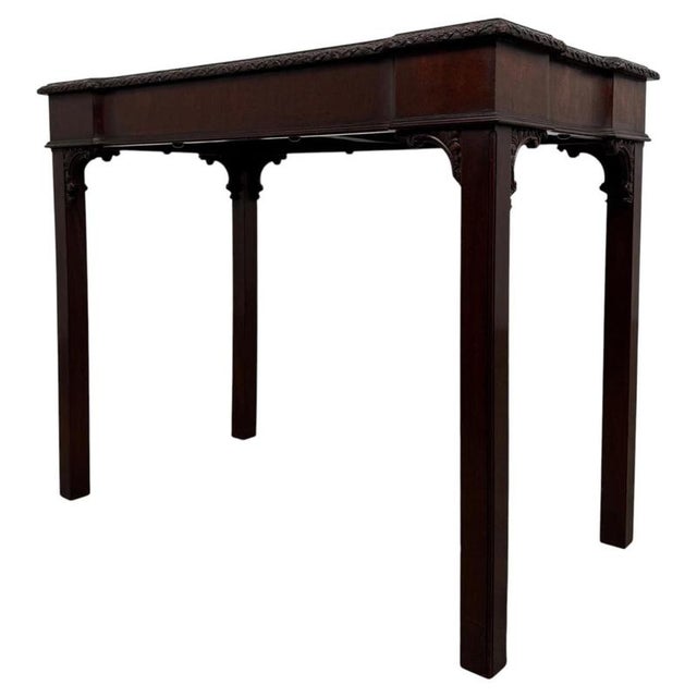 Antique English Decorative Mahogany Side Table For Sale - Image 9 of 10