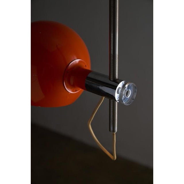 1970s Orange Arc Floor Lamp attributed to Cosack, 1972 For Sale - Image 5 of 9
