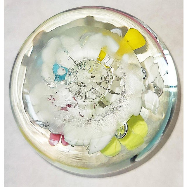 1970s St Clair Blown Glass Paperweight For Sale - Image 4 of 5
