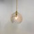 Brutalist Murano Glass Light with Brass Frame from Kaiser Leuchten, 1970s, in Good conditions. Designed 1970 to 1979 I...