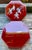 Mid-Century Modern Vintage Korean Octagonal Red Lacquer Jewelry Box With Mother-of-Pearl Figural Inlay For Sale - Image 3 of 5