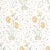 Schumacher Khilana Floral Wallpaper In Marigold For Sale