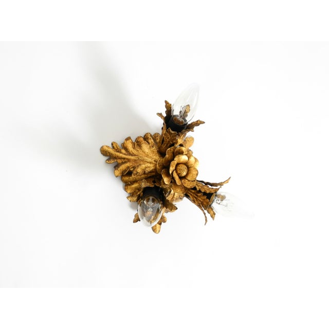 Gold Small Ceiling Lamp by Banci Firenze, Italy, 1960s For Sale - Image 8 of 18