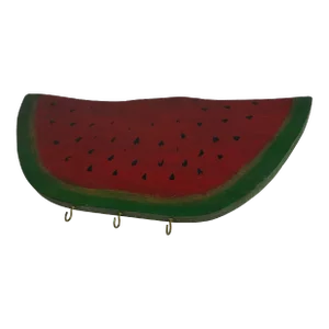 Mid 20th Century Mid-Century Americana Folk Art Boho Chic Watermelon Key Hook