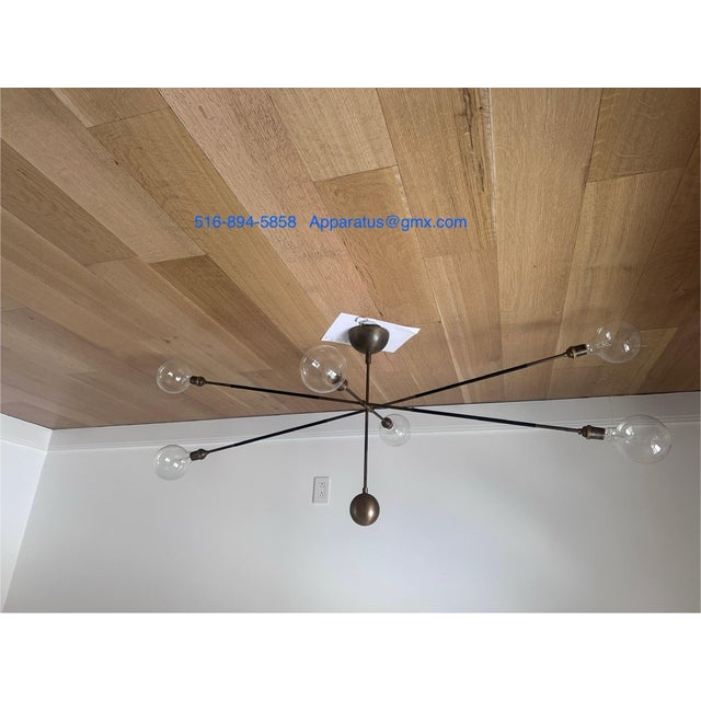 Apparatus "Highwire" Bronze Finish Large Tandem Pendant Authentic Please Talk to Us Before Paying. For Sale In New York - Image 6 of 11
