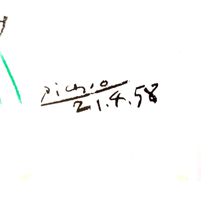 Modern Pablo Picasso, Bouquet of Peace, Lithograph, 1958 For Sale - Image 3 of 4