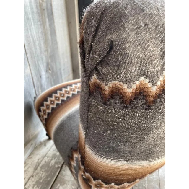 Lounge Chair in Wool For Sale - Image 3 of 6