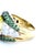 Le Vian, Lemon Quartz, Tsavorite Garnet and Diamond Ring, 14k Gold, Size 7 For Sale - Image 4 of 8