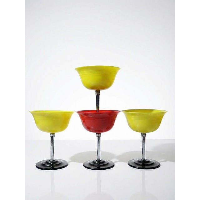 Vintage Art Deco Dessert Bowls from Nudawn & Catalin, Canada, 1930s, Set of 4 For Sale - Image 10 of 10