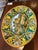 Italian 1950s Large Oval Italian Giacomini Ceramic Platter Wall Art For Sale - Image 3 of 8