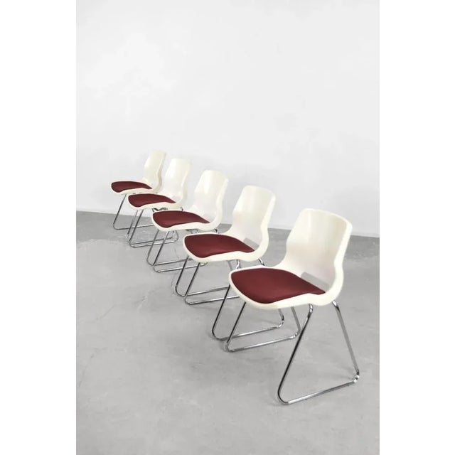 Mid-Century Modern Scandinavian Chairs by Svante Schöblom for Overman, 1970s, Set of 5 For Sale - Image 4 of 18