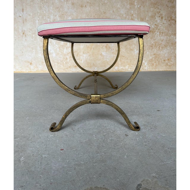 Spanish Iron Bench With Scrolled Legs For Sale In New York - Image 6 of 12