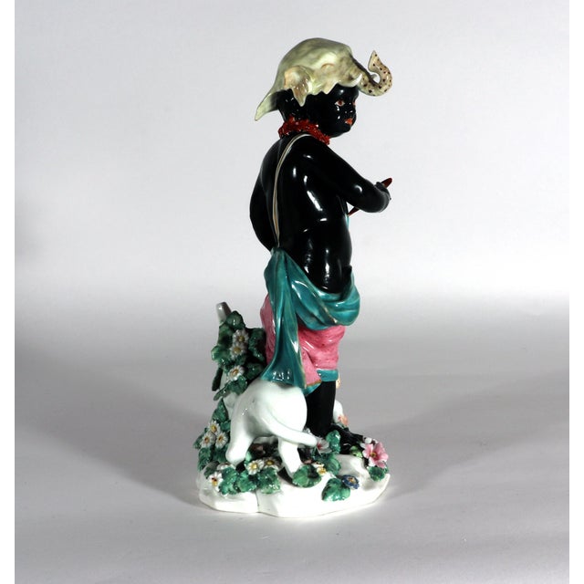 Mid 18th Century Derby Porcelain Figure of Africa, From the Four Quarters of the Globe, After the Chelsea Model by Joseph Willems Circa 1765–1770 For Sale - Image 5 of 7