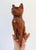 Mid-Century Hand-Carved Solid Wood Vintage Cat Sculpture For Sale - Image 4 of 10