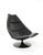 Artifort Black Leather F585 Swivel Lounge Chair by Geoffrey Harcourt for Artifort, 1970s For Sale - Image 4 of 16