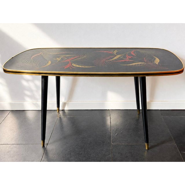 Vintage Rectangular Formica Coffee Table with Botanical Motif, 1950s For Sale - Image 10 of 18