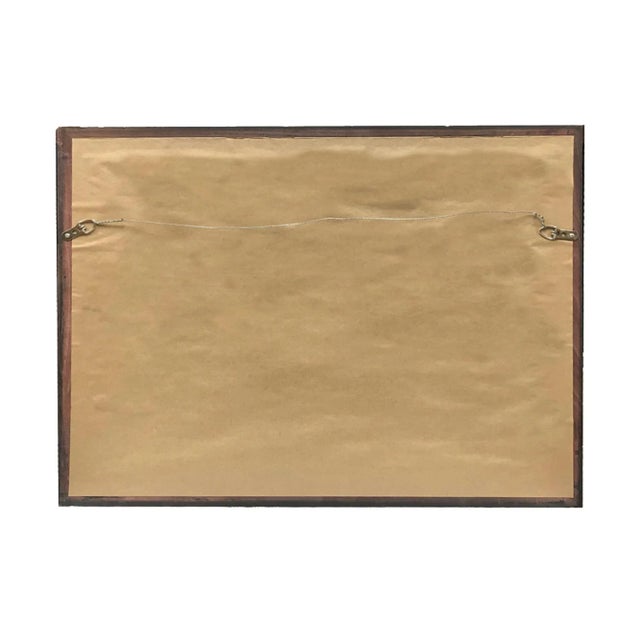 Flock of Sheep Landscape Print on Canvas in Thin Gold Frame- a 20" X 30" Print, Framed to 22" X 32" For Sale - Image 4 of 5