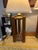 American 1970’s Hollywood Regency Style Brass and Wood Lamp Pair For Sale - Image 3 of 11