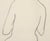 Mid Century Figurative Charcoal Line Drawing, "Girl Walking Away" by Mariellen Ehlers For Sale - Image 4 of 8