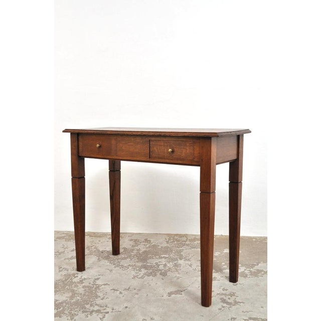 Wood Antique Side Table in Oak, 1900s For Sale - Image 7 of 11