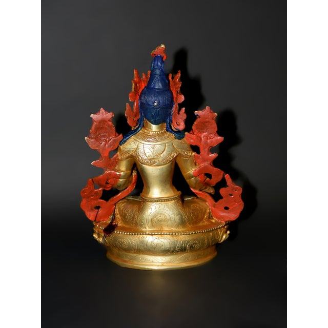 Rock Crystal White Tara Gilt Bronze Tibetan Authenticity Seal For Sale - Image 18 of 18
