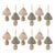 2020s Felt Fabric Mushroom Ornament (Set of 12) For Sale - Image 5 of 5