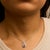 Haus of Brilliance .925 Sterling Silver Red Ruby and Diamond Accent Milgrain Swirl Pendant Necklace - 18" Inches For Sale - Image 4 of 5