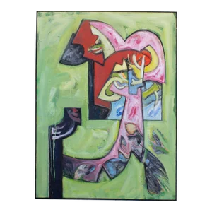 Abstract Oil on Canvas Painting by James L. Bruch