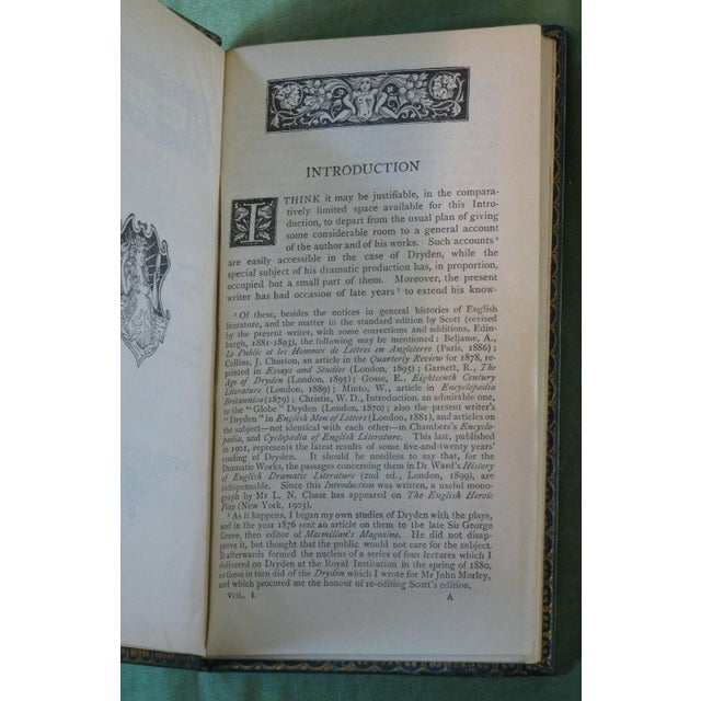 Book JOHN DRYDEN, THE MERMAID SERIES old Books edited Gorge Saintsbury Antique For Sale - Image 14 of 18