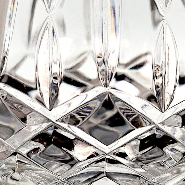 Late 20th Century European Deep-Cut Crystal Geometric Rose Bowl 5" For Sale - Image 9 of 9