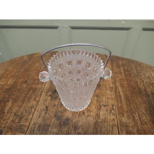 1910s Art Deco French Ice Bucket Wine Cooler with Chrome Handle, 1910 For Sale - Image 5 of 9