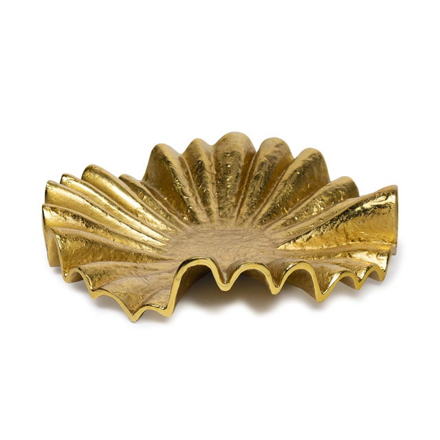 Contemporary Soleil Metal Plate, Brass For Sale - Image 3 of 3