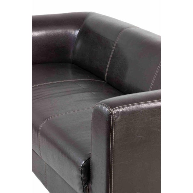 Italian Leather Sofa with Original Upholstery, 1960s For Sale - Image 6 of 9