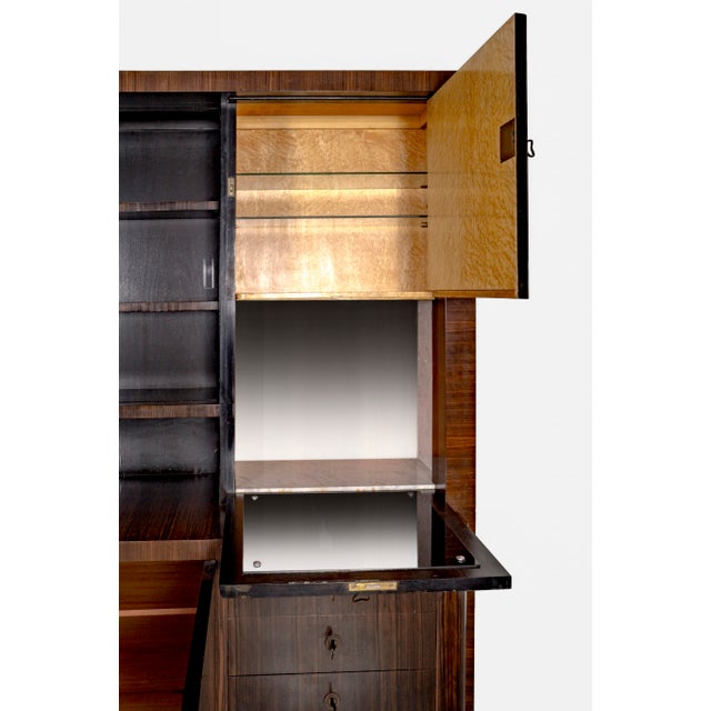Art Deco Cabinet in Makassar by Bruno Paul for Veb Hellerau, 1930s For Sale - Image 14 of 18